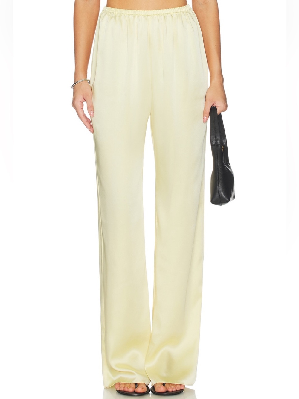 Seroya Lillian Satin Pant in Butter